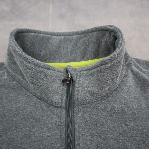 Magellan Outdoors Sweater Mens L Gray Loose Fit Long Sleeve Chest Zip Pullover - Picture 10 of 16